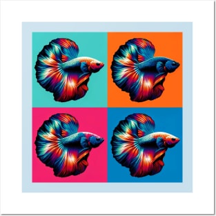 Butterfly Halfmoon Betta - Cool Tropical Fish Posters and Art